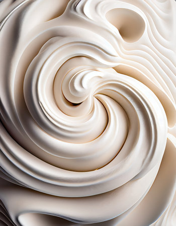 Creamy pastel color foam swirl, created with generative AIの素材