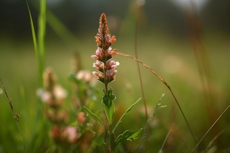 Meadow flowers closeup, created with generative AIの素材