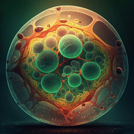 Human cell, created with a generative AIの素材