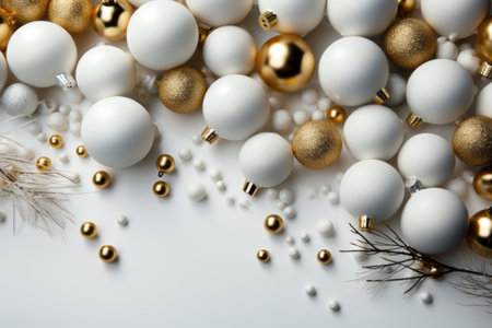 New Year and Christmas decoration, created with generative AIの素材