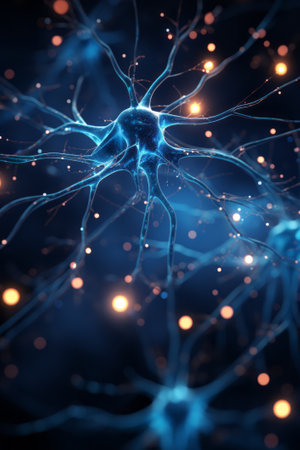 Brain neuron, created with a generative AIの素材