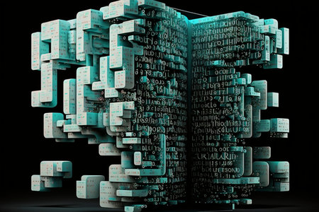 Data structure concept, created with a generative AIの素材