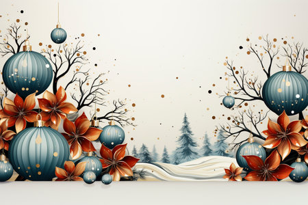 Christmas backdrop design, created with a generative AIの素材