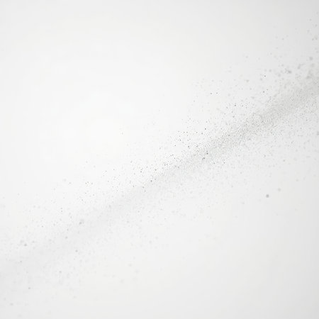 Particles in the air are visibly attracted by static electricity, showing a clear movement toward each other.の素材