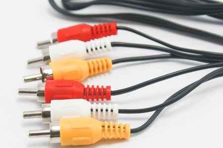 tv cable jackの写真素材