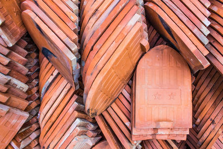 red tiles roof