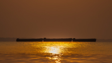 Boat  Silluateの写真素材