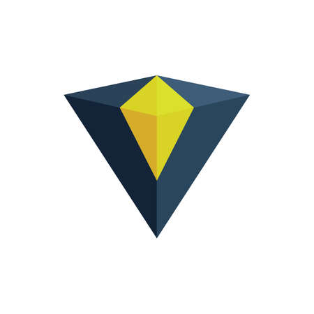 abstract letter V diamond logo icon flat vector concept graphic simple stylish designのイラスト素材