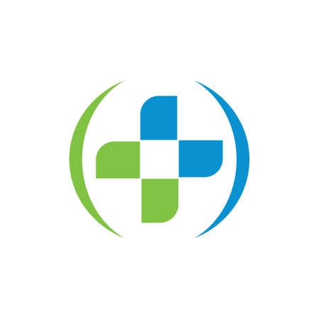 abstract medical logo icon flat vector concept graphic simple stylish designのイラスト素材