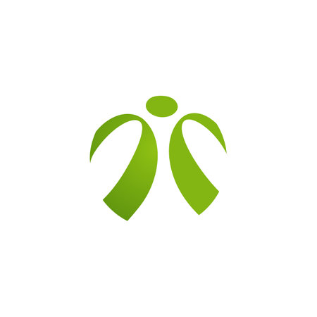 abstract people ball logo icon flat concept vector graphic designのイラスト素材