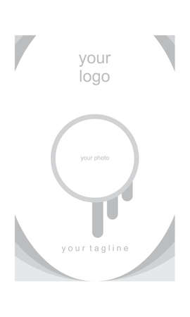 social media silver design template flat vector concept graphic designのイラスト素材