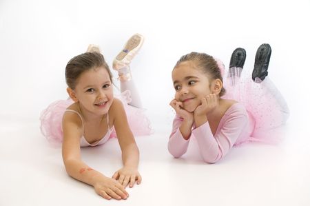 Sweet little ballerinasの写真素材