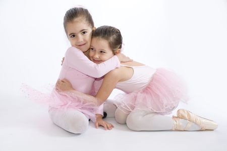 Sweet little ballerinasの写真素材