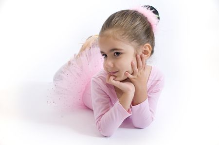 Little ballerina girlの写真素材