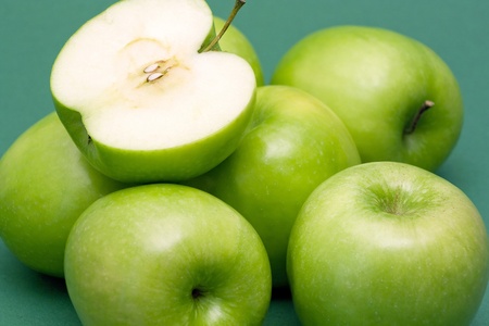 green applesの写真素材