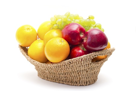 fresh fruits in the basketの写真素材