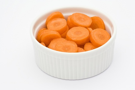 Carrots in bowlの写真素材