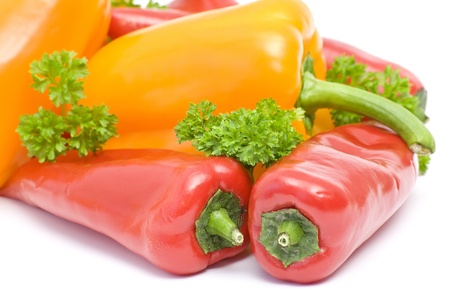 peppers and parsleyの写真素材