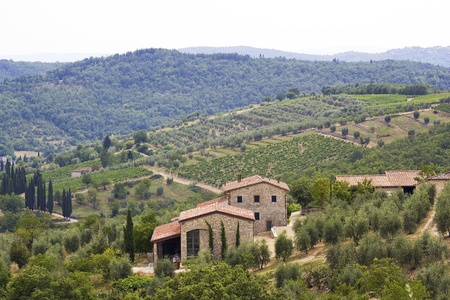 typical tuscan houseの写真素材