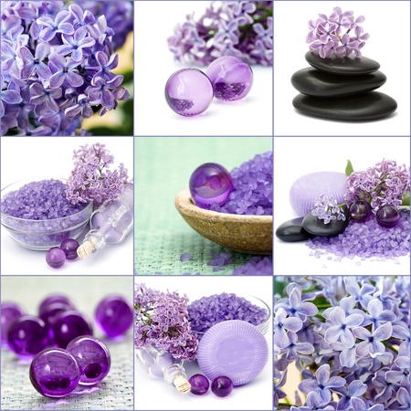 Beautiful Spa collage の写真素材