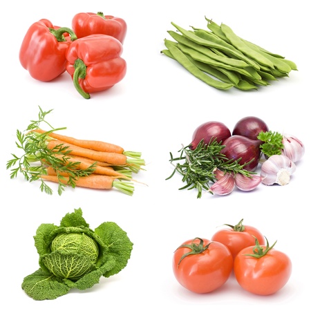collection of fresh vegetablesの写真素材