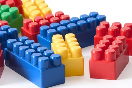 colored blocks for childrenの写真素材
