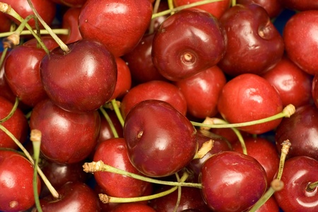 close up of cherriesの写真素材
