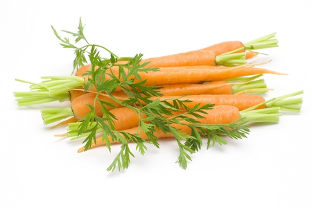 carrots on whiteの写真素材