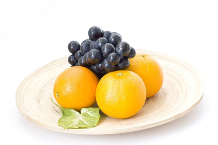 orange and grapeの写真素材