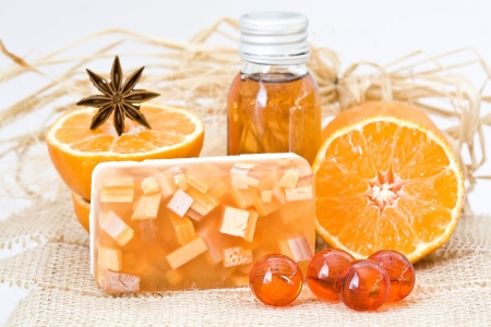 orange spa productsの写真素材