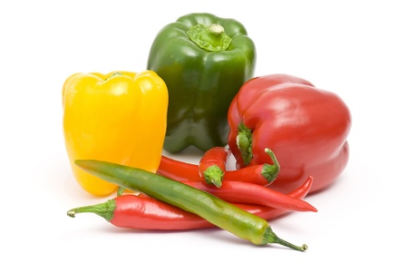 pepper and peperoniの写真素材