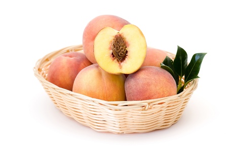 fresh peachesの写真素材