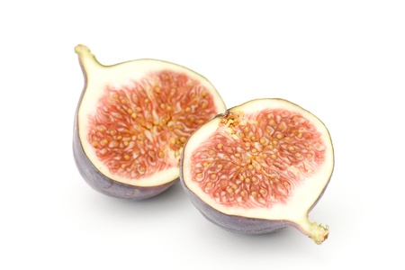 figs isolated on white backgroundの写真素材