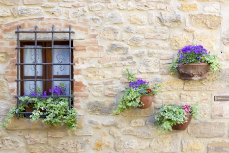 lovely tuscan house Volterra, Italyの写真素材