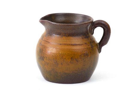 Clay pot, old ceramic vaseの写真素材
