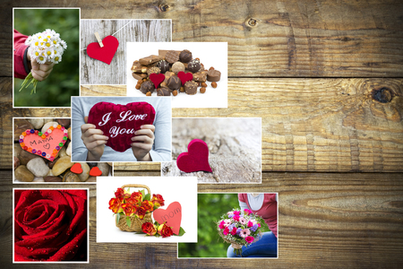 Mother's Day - flowers and hearts for momの写真素材