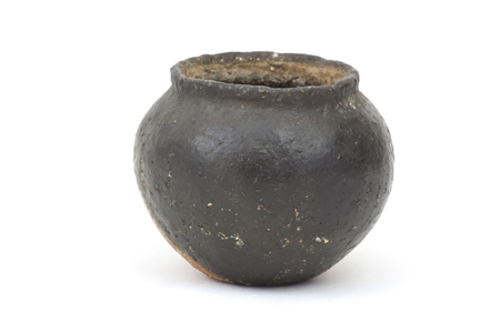 Clay pot, old ceramic vaseの写真素材