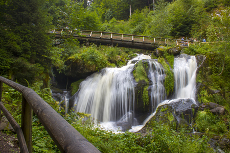 Triberg Falls, one of the highest waterfalls in Germany - the Black Forest regionの写真素材