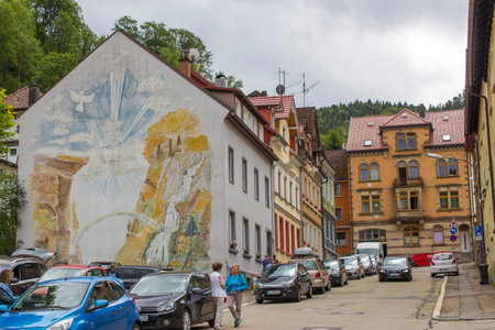 Triberg in Black Forest region, Germanyのeditorial素材