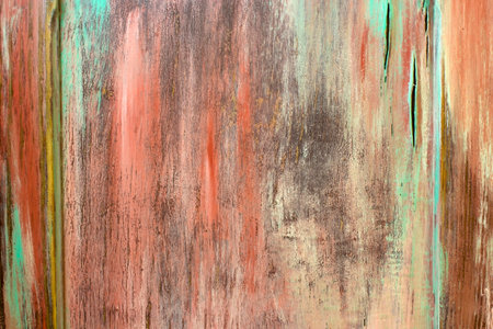 painted wood - abstract colorful backgroundの写真素材
