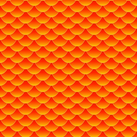 Seamless pattern of small colorful goldfish or koi fish scales forming a pattern repeat pattern, perfect good fortune wallpaperのイラスト素材