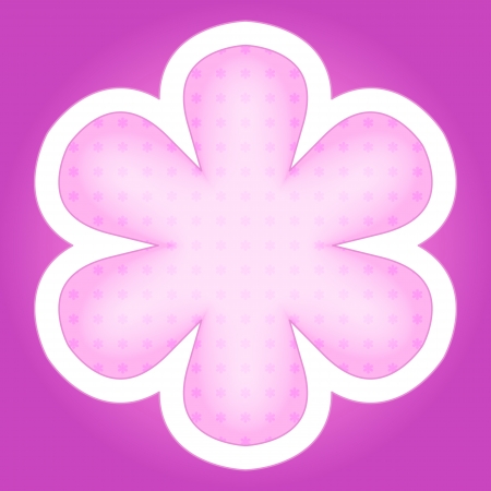 Floral tile or card in pink and purple shadeのイラスト素材