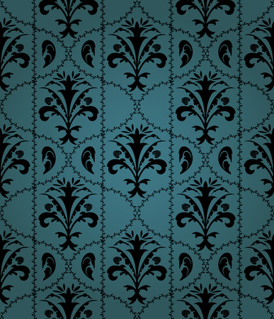 Seamless vintage intricate wallpaper patternのイラスト素材