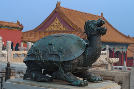 Purple Forbidden City in Beijing Cityのeditorial素材