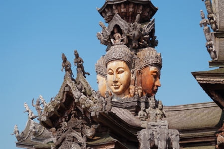 Sanctuary of Truth  Pattaya  Thailandの写真素材
