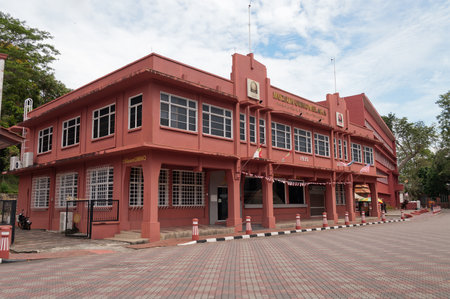 MALACCA, MALAYSIA - DEC 19, 2013:Melaka Umno Museum. Malacca City is the capital city of the Malaysian state of Malacca. It was listed as a UNESCO World Heritage Site on 7 July 2008のeditorial素材