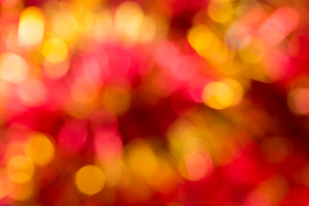 Red Yellow bokeh. Christmas background textureの写真素材