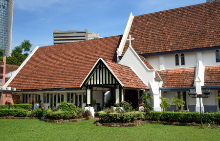 Kuala Lumpur, Malaysia -January 7, 2016: Cathedral of Saint Mary the Virginのeditorial素材