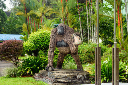 Kuching, Malaysia- Jan 04, 2016: Semenggoh Nature Reserve was established in 1975 to care for wild animals, orangutans. Sarawak. Borneoのeditorial素材