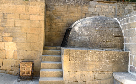 Reservoir in Naryn-Kala fortress. Derbent. Republic of Dagestan, Russiaのeditorial素材